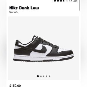 Nike dunk low retro black white panda